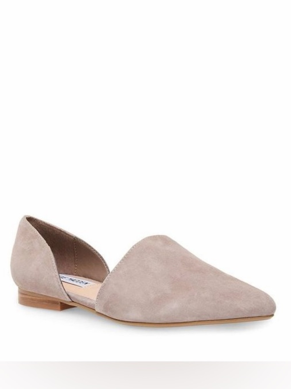 Steve Madden Taupe Suede Pointed Flats